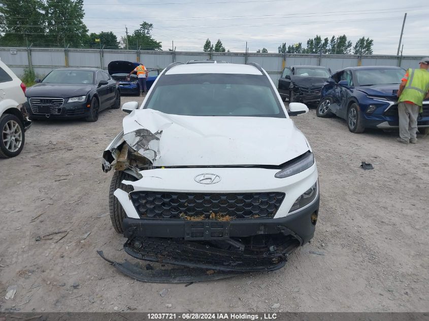 2022 Hyundai Kona Sel/Se VIN: KM8K2CAB7NU893560 Lot: 12037721