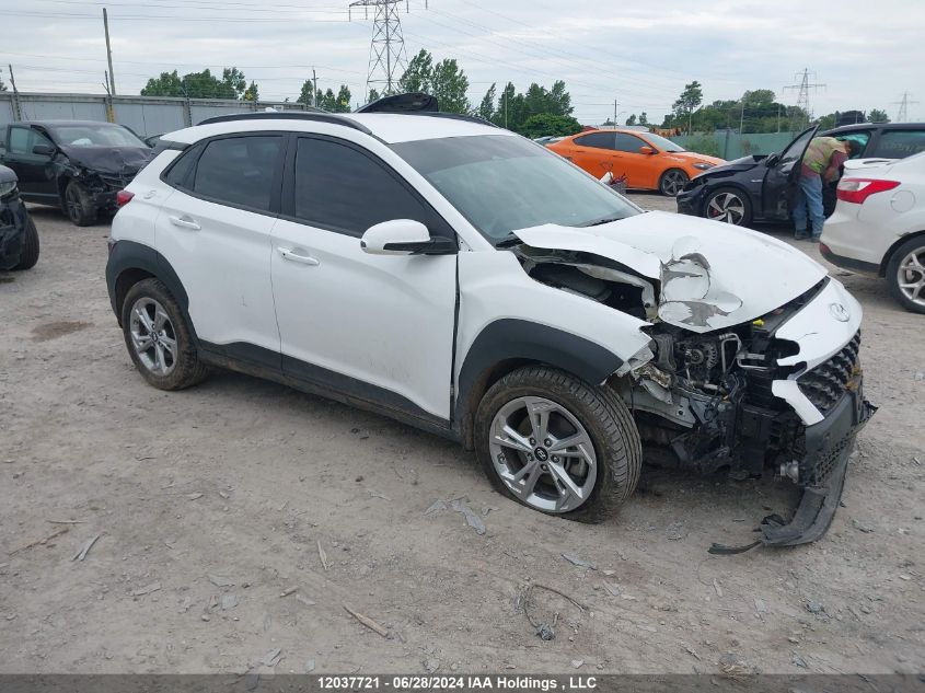 2022 Hyundai Kona Sel/Se VIN: KM8K2CAB7NU893560 Lot: 12037721