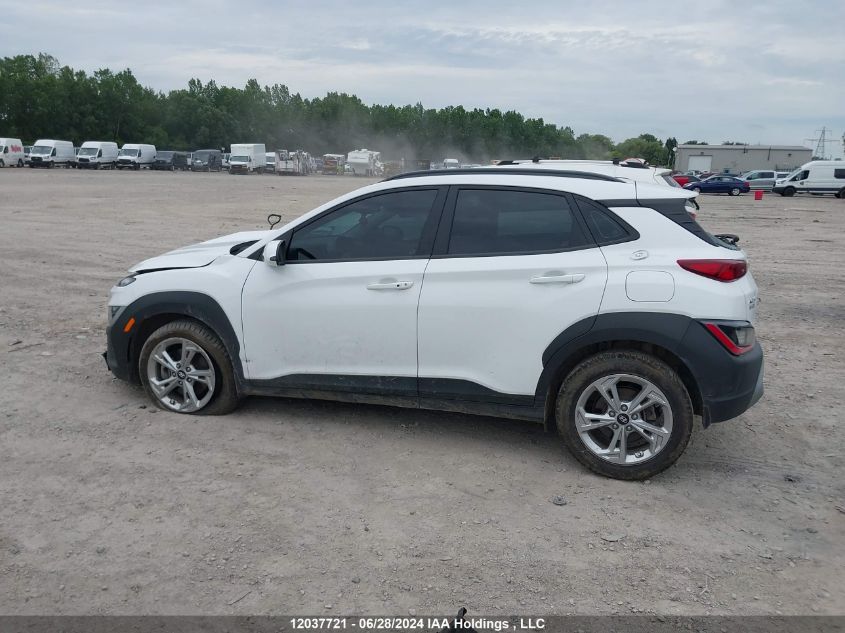 2022 Hyundai Kona Sel/Se VIN: KM8K2CAB7NU893560 Lot: 12037721