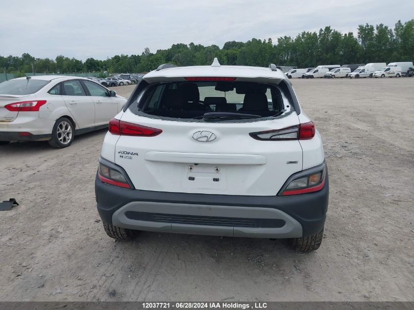 2022 Hyundai Kona Sel/Se VIN: KM8K2CAB7NU893560 Lot: 12037721