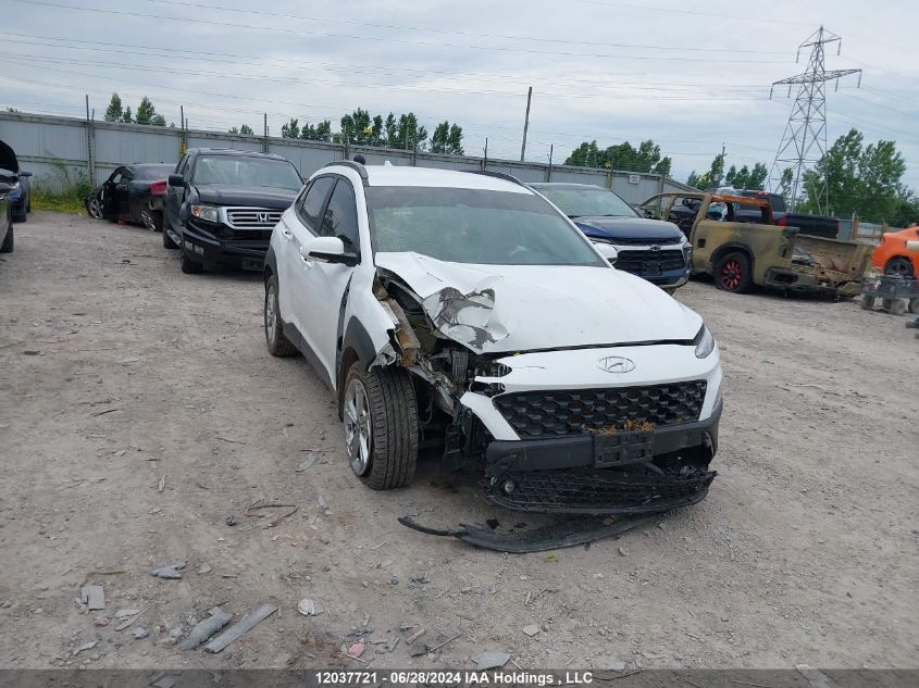 2022 Hyundai Kona Sel/Se VIN: KM8K2CAB7NU893560 Lot: 12037721