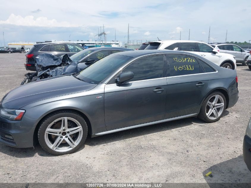 2014 Audi A4 Premium Plus VIN: WAUFFCFL6EN015881 Lot: 12037726