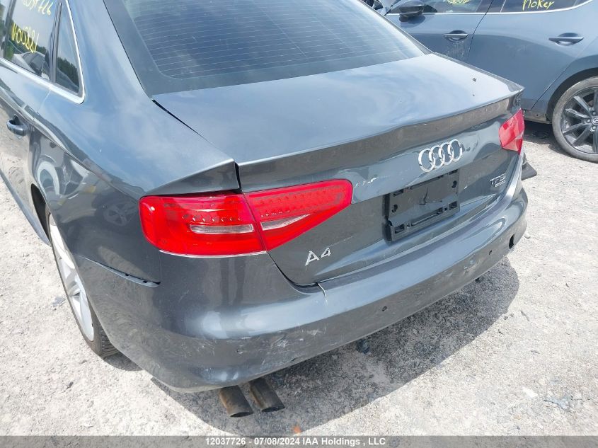 2014 Audi A4 Premium Plus VIN: WAUFFCFL6EN015881 Lot: 12037726