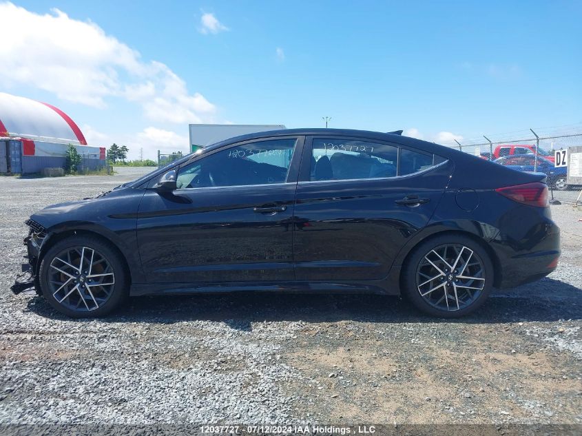 2019 Hyundai Elantra Sport VIN: KMHD04LB8KU824292 Lot: 12037727