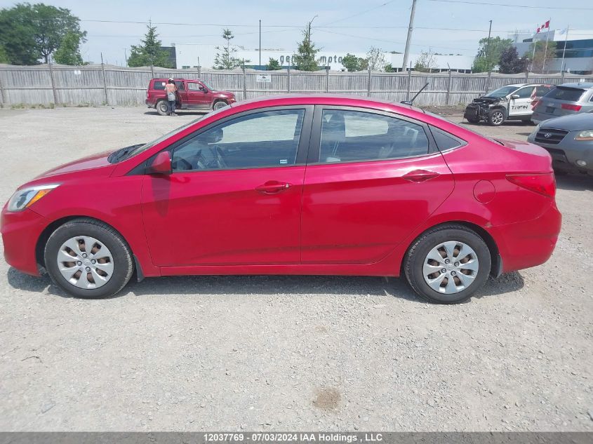 2015 Hyundai Accent VIN: KMHCT4AE5FU826085 Lot: 12037769