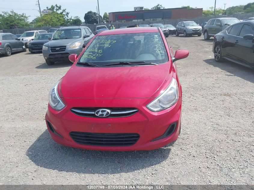 2015 Hyundai Accent VIN: KMHCT4AE5FU826085 Lot: 12037769