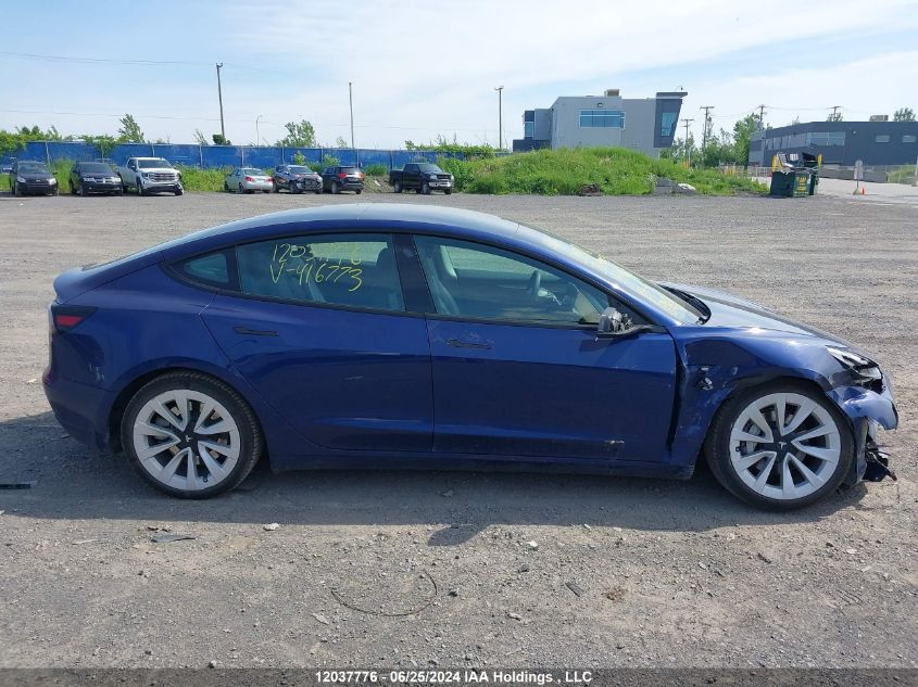 2023 Tesla Model 3 VIN: 5YJ3E1EB4PF416773 Lot: 12037776