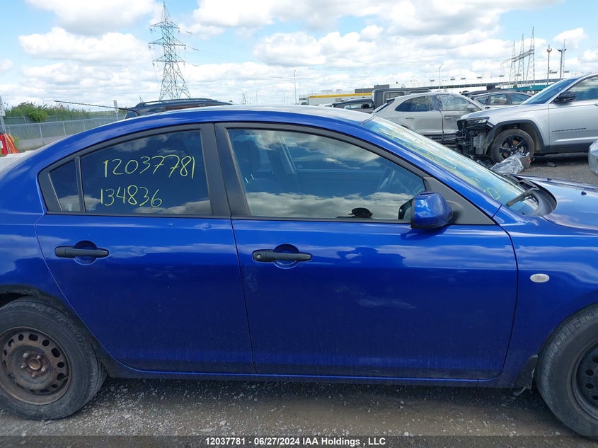 2008 Mazda Mazda3 VIN: JM1BK32F381134836 Lot: 12037781