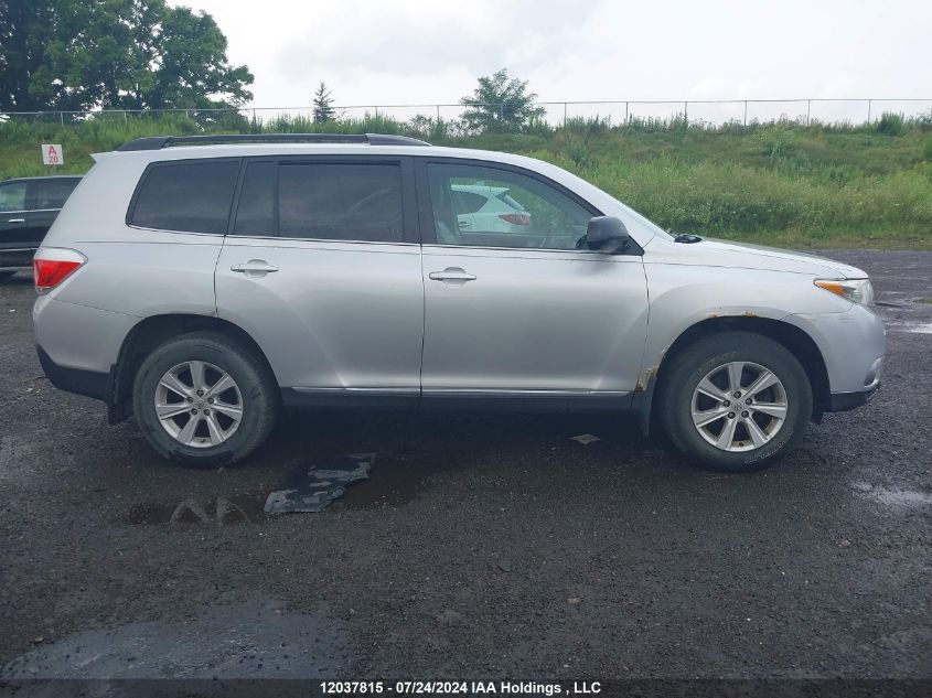 2012 Toyota Highlander VIN: 5TDBK3EH5CS116802 Lot: 12037815