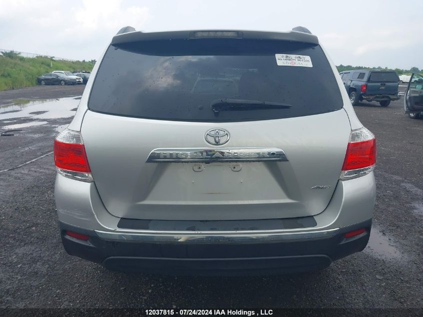 2012 Toyota Highlander VIN: 5TDBK3EH5CS116802 Lot: 12037815