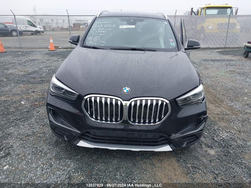 2021 BMW X1 VIN: WBXJG9C08M5T71550 Lot: 12037829