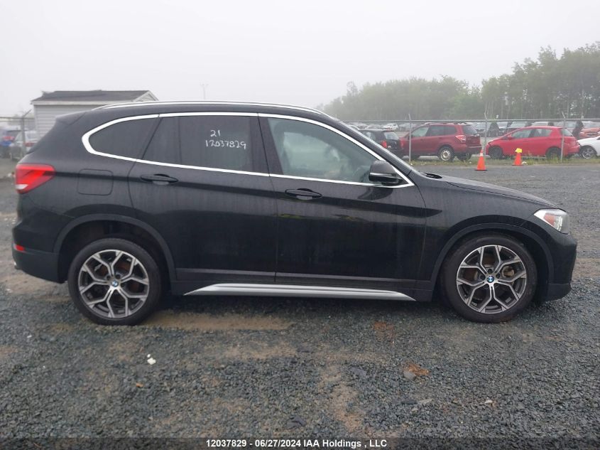 2021 BMW X1 VIN: WBXJG9C08M5T71550 Lot: 12037829