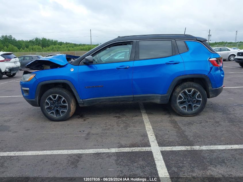 2019 Jeep Compass Trailhawk VIN: 3C4NJDDBXKT629115 Lot: 12037835