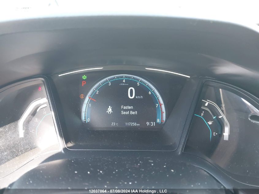 2019 Honda Civic Lx VIN: 2HGFC2F58KH017239 Lot: 12037864