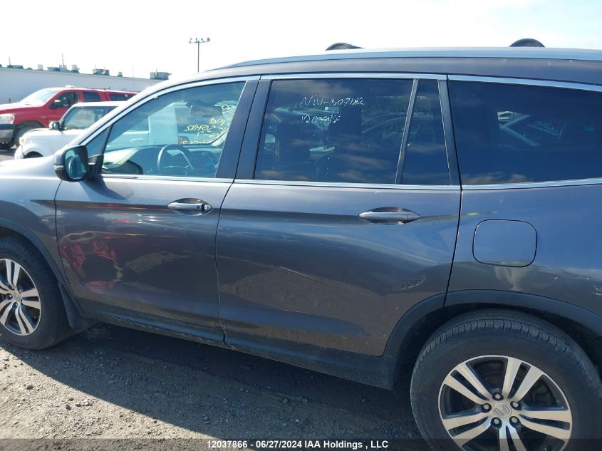 2016 Honda Pilot VIN: 5FNYF6H51GB507182 Lot: 12037866