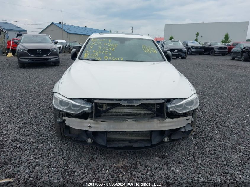 2014 BMW 3 Series VIN: WBA3B9C59EP458165 Lot: 12037868