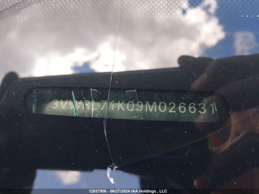 2009 Volkswagen Jetta Tdi VIN: 3VWRL71K09M026631 Lot: 12037906