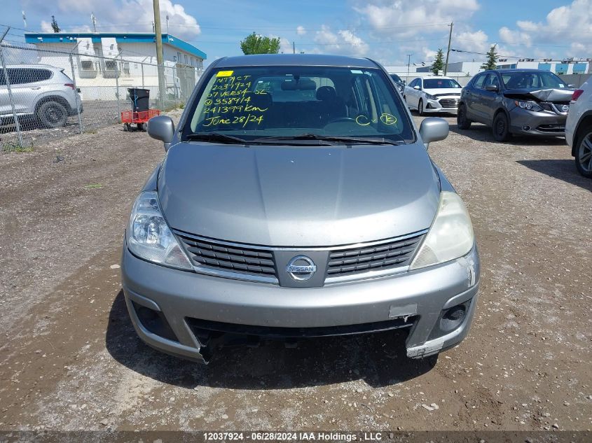 2007 Nissan Versa 1.8Sl VIN: 3N1BC13E87L358914 Lot: 12037924