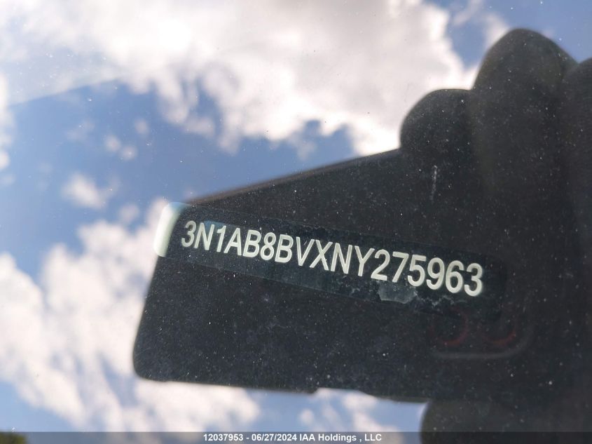 2022 Nissan Sentra VIN: 3N1AB8BVXNY275963 Lot: 12037953