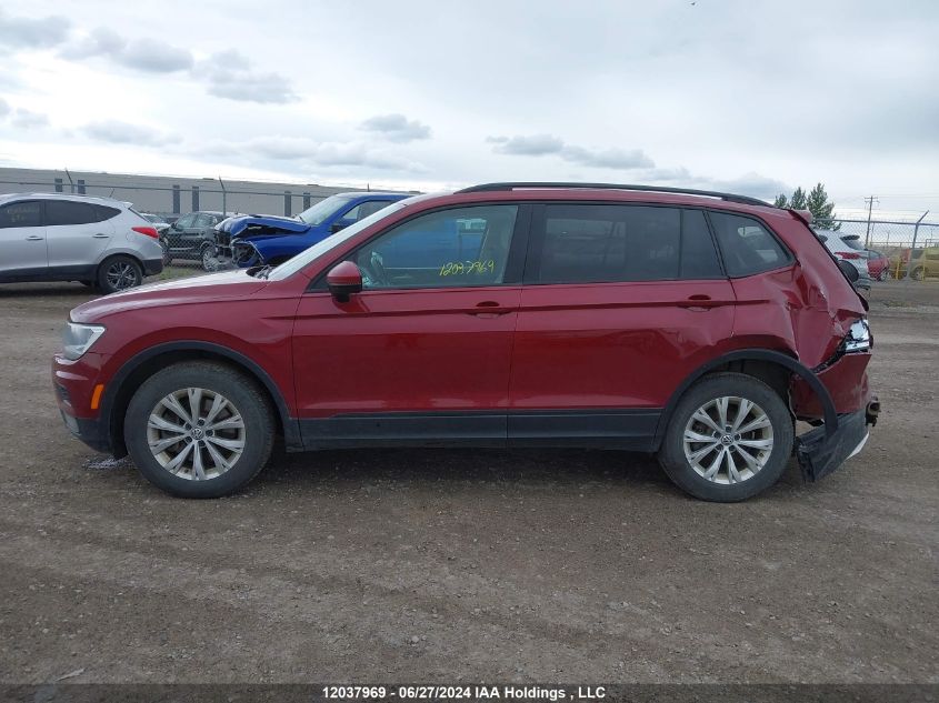 2018 Volkswagen Tiguan VIN: 3VV0B7AX1JM044118 Lot: 12037969