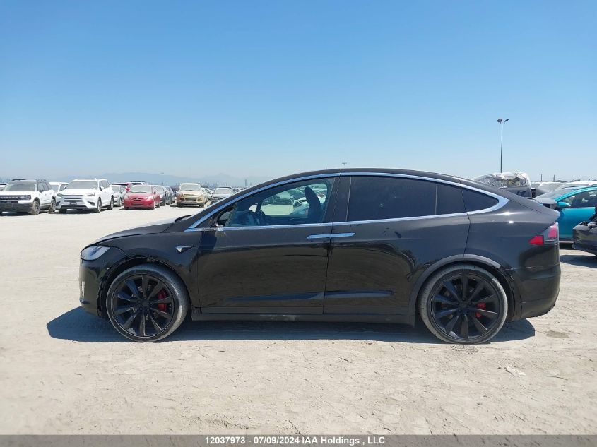 2020 Tesla Model X VIN: 5YJXCDE49LF283089 Lot: 12037973