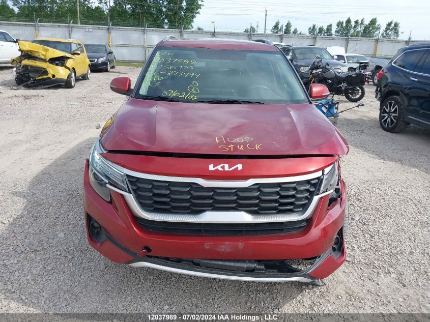 2022 Kia Seltos VIN: KNDEPCAA9N7273494 Lot: 12037989