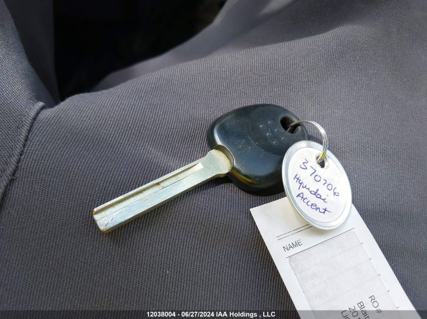 2016 Hyundai Accent VIN: KMHCU4AE3GU994631 Lot: 12038004