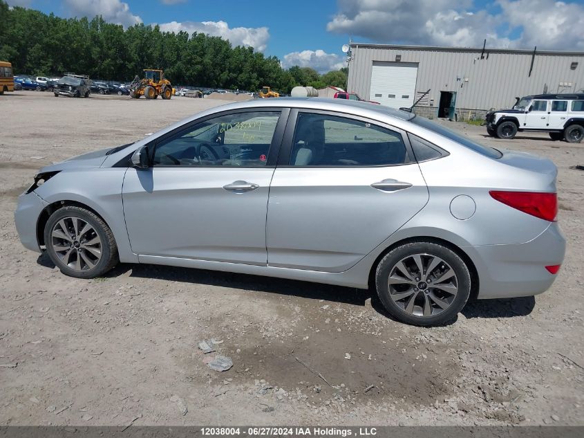 2016 Hyundai Accent VIN: KMHCU4AE3GU994631 Lot: 12038004