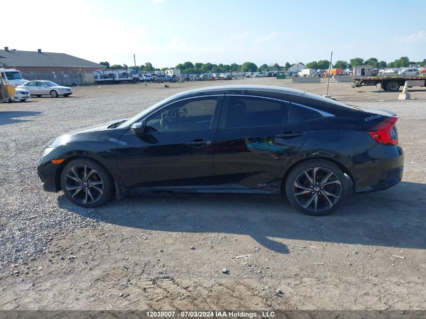 2019 Honda Civic Sedan VIN: 2HGFC2F85KH028600 Lot: 12038007