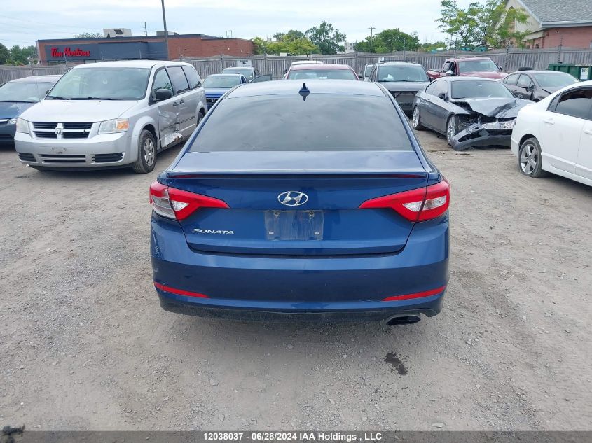 2015 Hyundai Sonata Gl VIN: 5NPE24AF9FH145334 Lot: 12038037