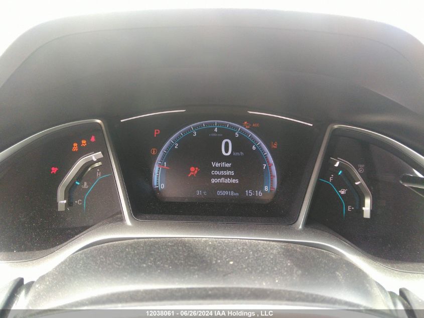 2019 Honda Civic Ex VIN: 2HGFC2F78KH011846 Lot: 12038061