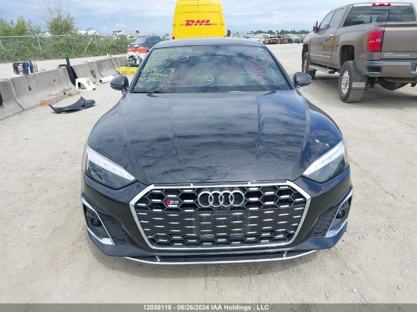 2023 Audi S5 Sportback VIN: WAUB4CF55PA046779 Lot: 12038115