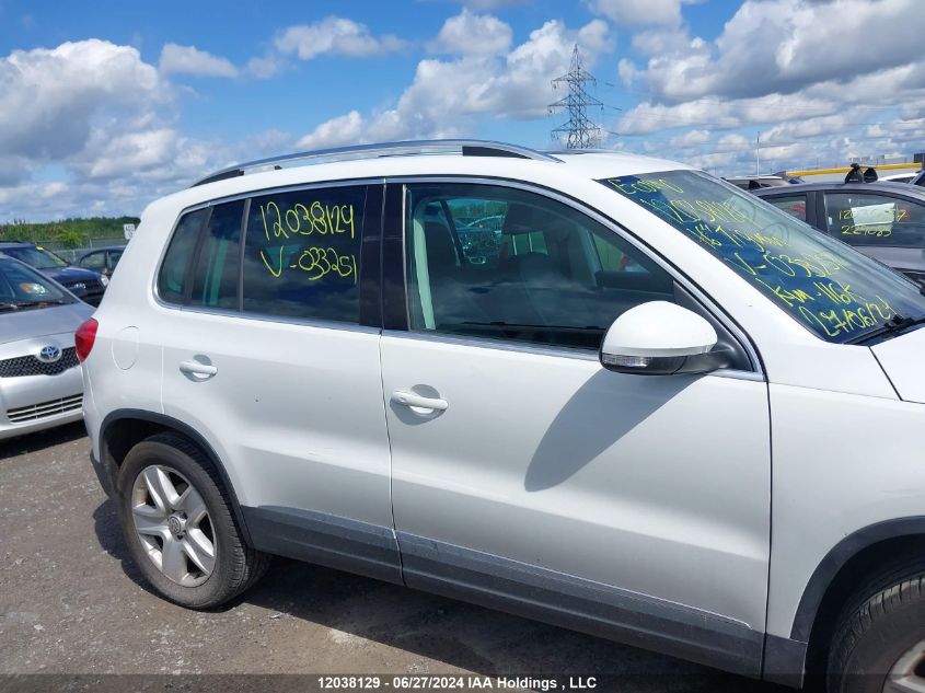 2016 Volkswagen Tiguan VIN: WVGJV7AX5GW033251 Lot: 12038129