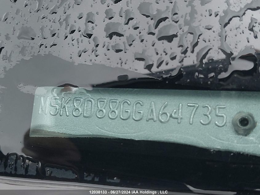 2016 Ford Explorer Xlt VIN: 1FM5K8D88GGA64735 Lot: 12038133