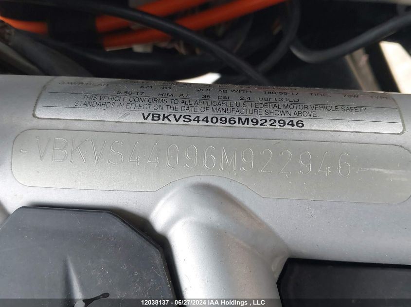 2006 Ktm 950 Supermoto VIN: VBKVS44096M922946 Lot: 12038137