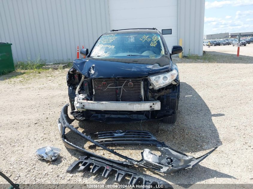 2013 Toyota Highlander Plus/Se VIN: 5TDBK3EHXDS246026 Lot: 12038138