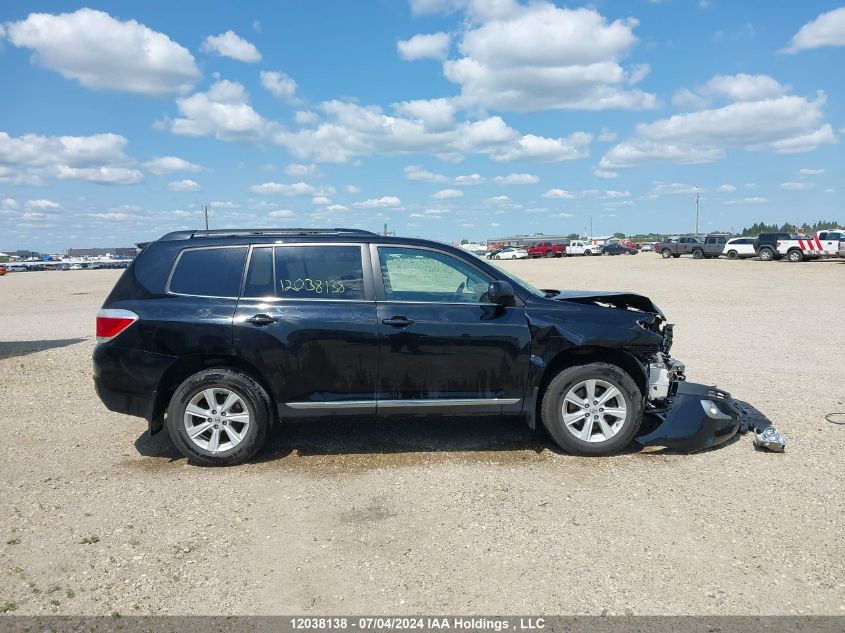 2013 Toyota Highlander Plus/Se VIN: 5TDBK3EHXDS246026 Lot: 12038138