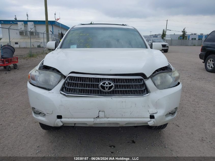 2008 Toyota Highlander Hybrid Limited VIN: JTEEW44A282011222 Lot: 12038157
