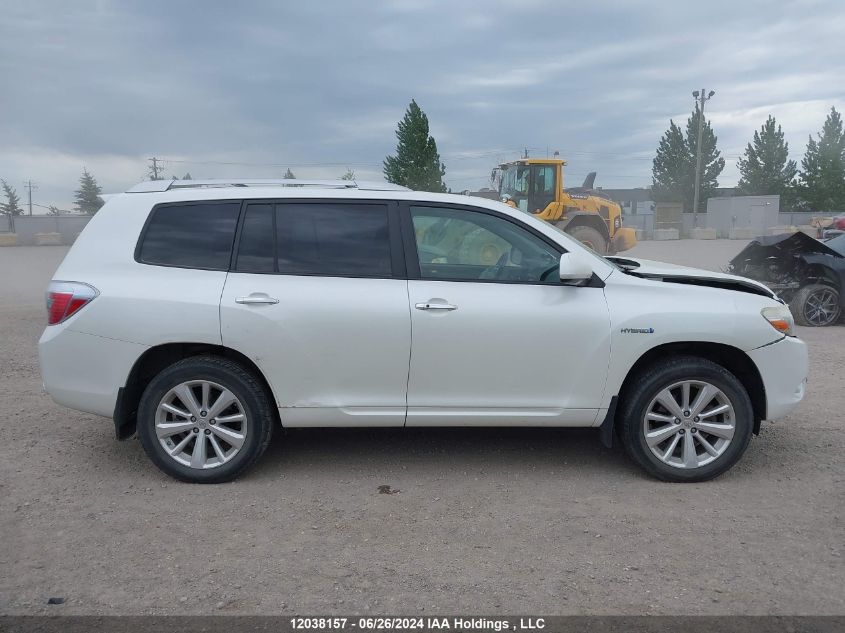 2008 Toyota Highlander Hybrid Limited VIN: JTEEW44A282011222 Lot: 12038157