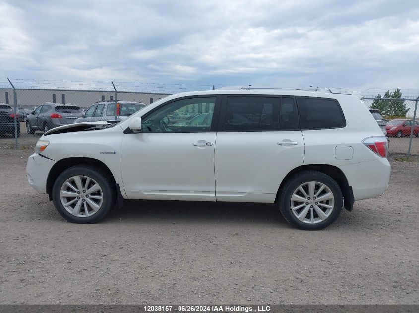 2008 Toyota Highlander Hybrid Limited VIN: JTEEW44A282011222 Lot: 12038157