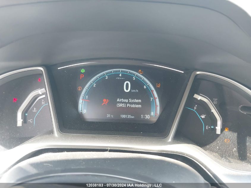 2018 Honda Civic Ex VIN: 2HGFC1F45JH100918 Lot: 12038183