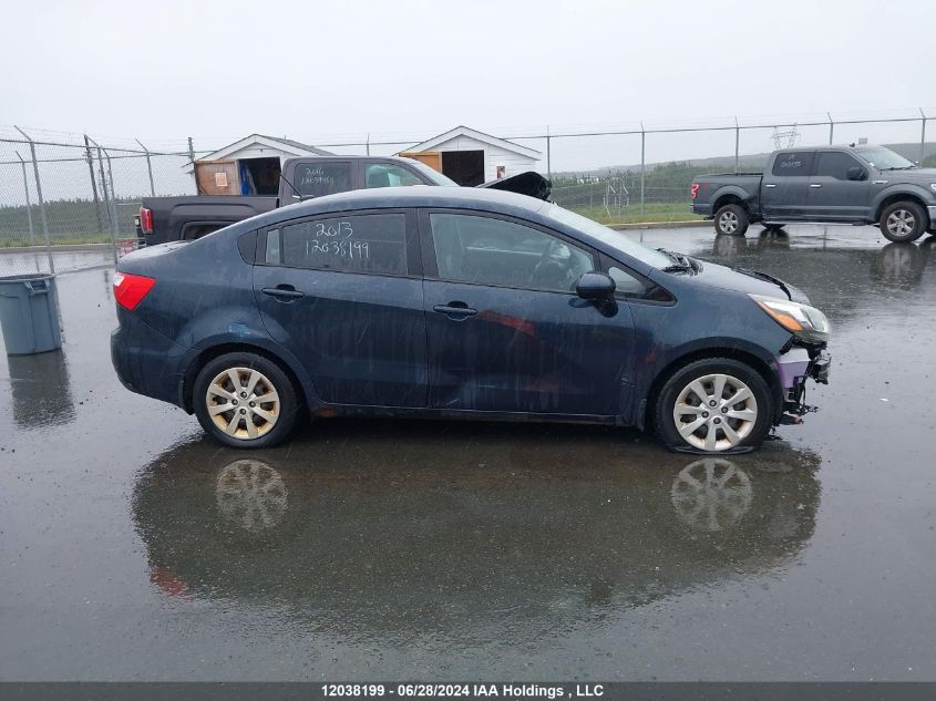 2013 Kia Rio Lx VIN: KNADM4A36D6187685 Lot: 12038199