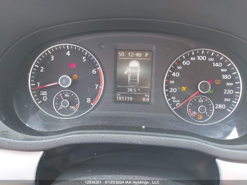 2013 Volkswagen Passat Se VIN: 1VWBH7A34DC120338 Lot: 12038201