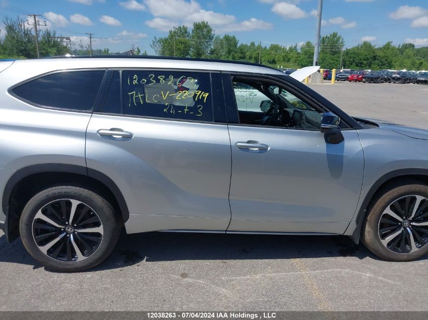 2022 Toyota Highlander Xse VIN: 5TDLZRBH6NS220919 Lot: 12038263