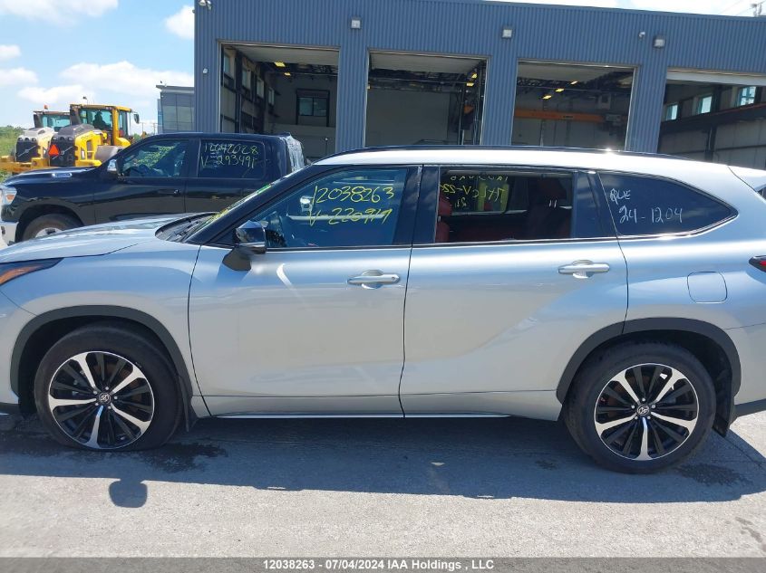 2022 Toyota Highlander Xse VIN: 5TDLZRBH6NS220919 Lot: 12038263