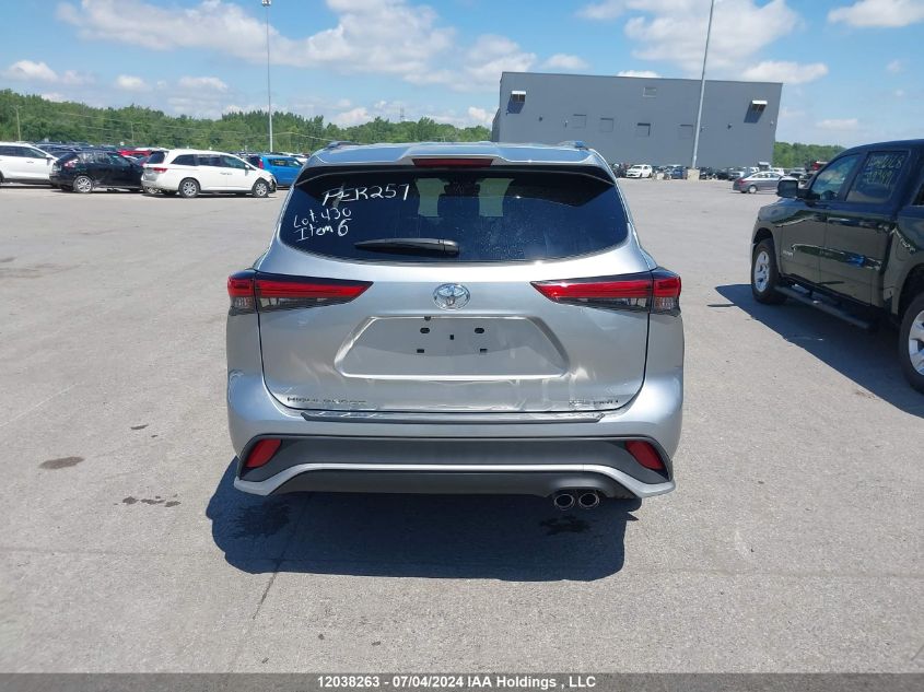 2022 Toyota Highlander Xse VIN: 5TDLZRBH6NS220919 Lot: 12038263