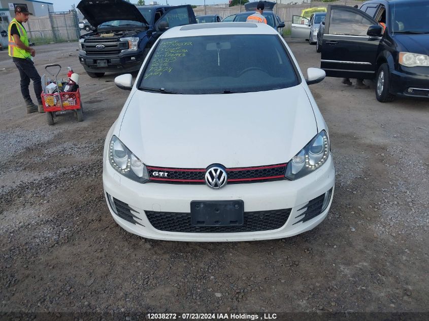 WVWFV7AJ6CW270072 2012 Volkswagen Golf Gti