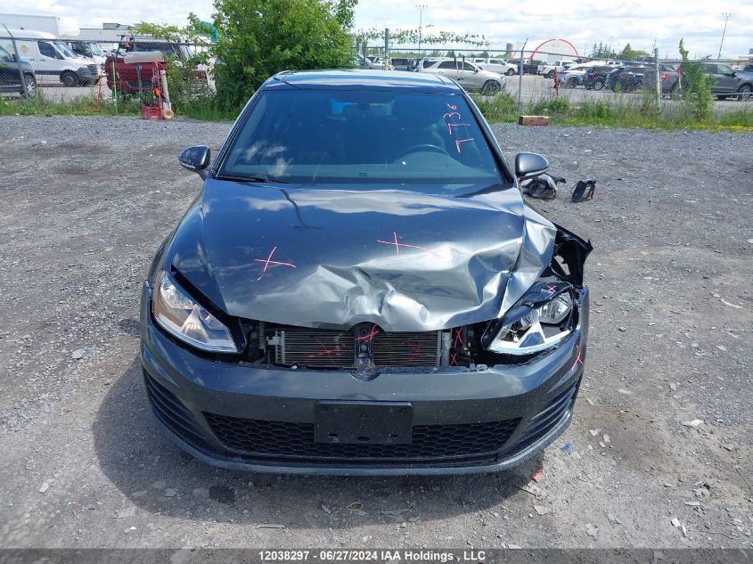 2015 Volkswagen Golf Gti VIN: 3VWYT7AU4FM098618 Lot: 12038297