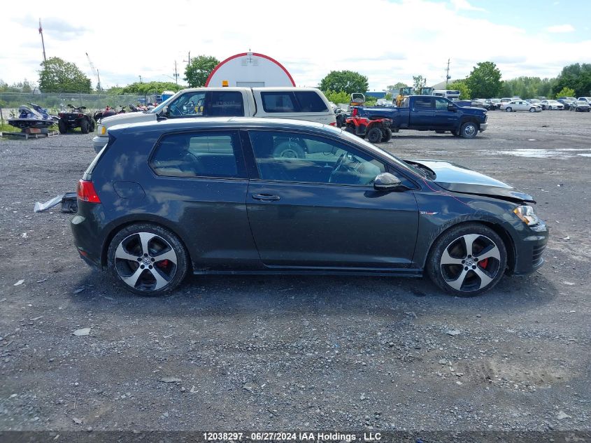 2015 Volkswagen Golf Gti VIN: 3VWYT7AU4FM098618 Lot: 12038297