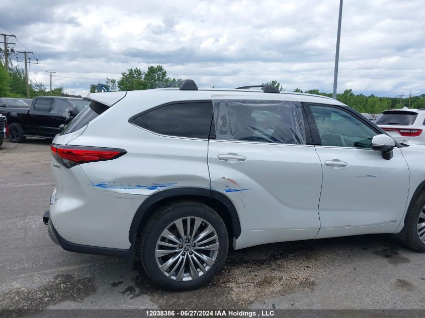 2023 Toyota Highlander Hybrid Limited/Hybrid Platinum VIN: 5TDEBRCH9PS577557 Lot: 12038386